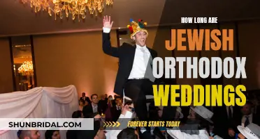 A Guide to the Duration of Jewish Orthodox Weddings