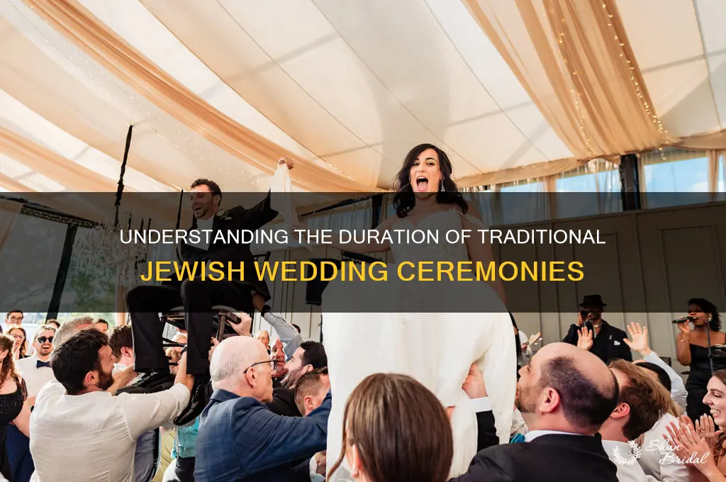 how long are jewish wedding ceremonies