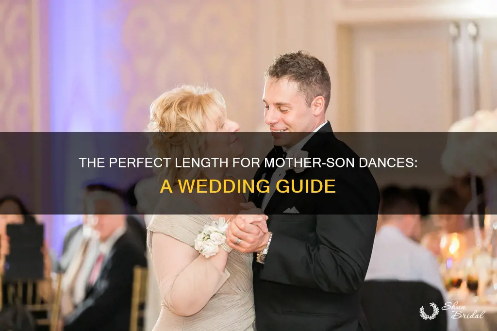 how long are mother son dances at weddings