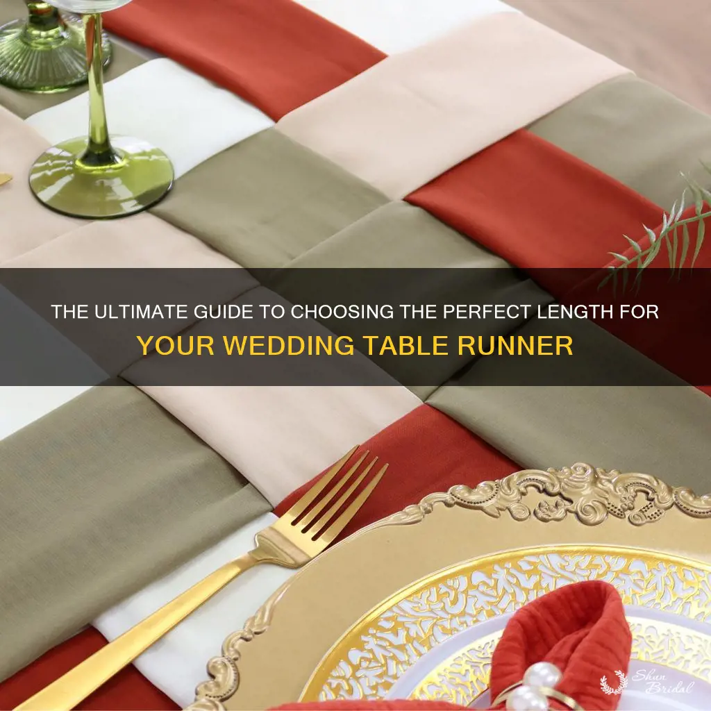 how long are table runners for wedding