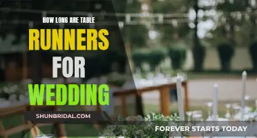 The Perfect Table Runner Length for Your Wedding Day