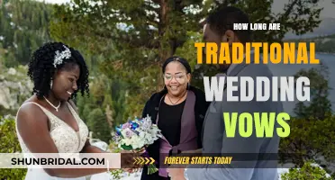 Traditional Wedding Vows: Understanding Their Length and Timeless Significance