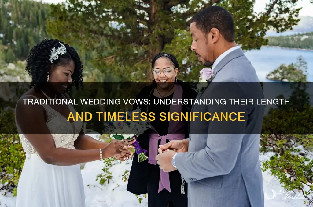how long are traditional wedding vows
