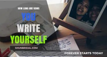Crafting Personal Wedding Vows: Ideal Length for Self-Written Promises
