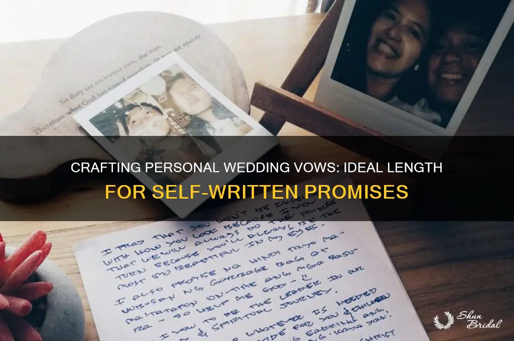 how long are vows you write yourself