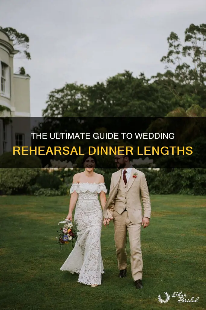 how long are wedding rehearsal dinners