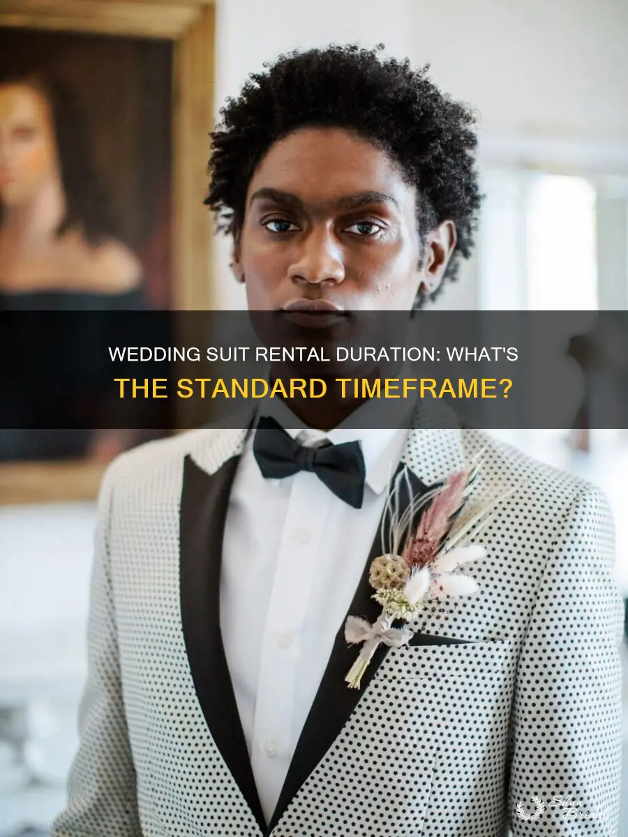 how long are wedding suit rentals good for