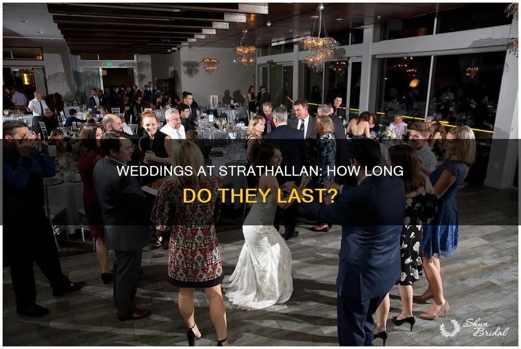 how long are weddings at strathallan