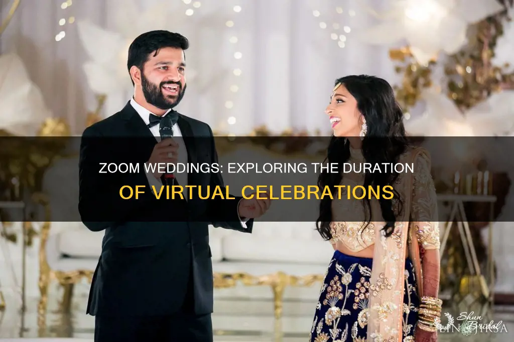 how long are zoom weddings