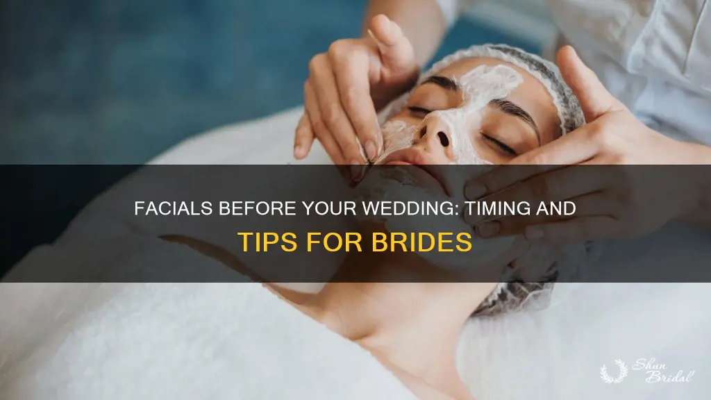 how long befor the wedding to get a facial