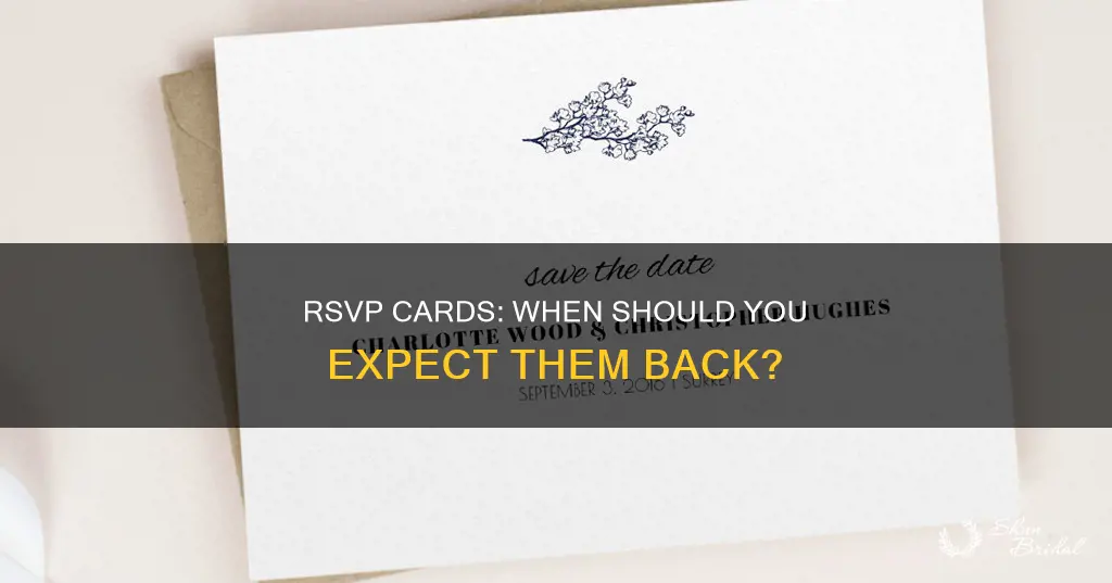 how long before a wedding should rsvp cards be due