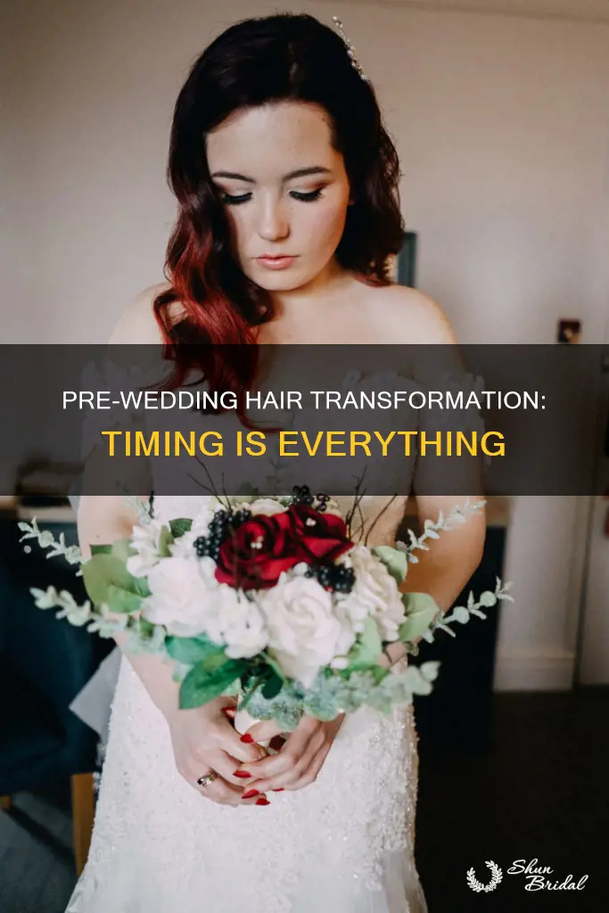 how long before a wedding should you dye your hair