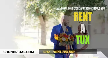 Renting a Tux: The Perfect Timing for Your Wedding