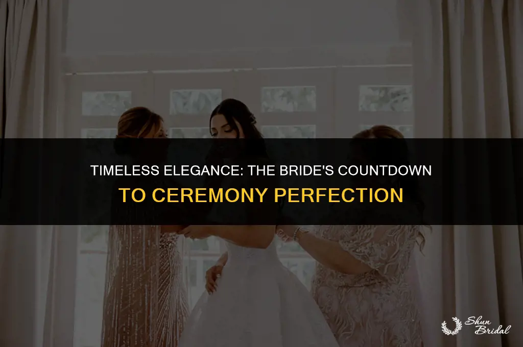 how long before ceremony should bride be ready