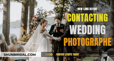 Planning Your Perfect Wedding: When to Contact Your Photographer