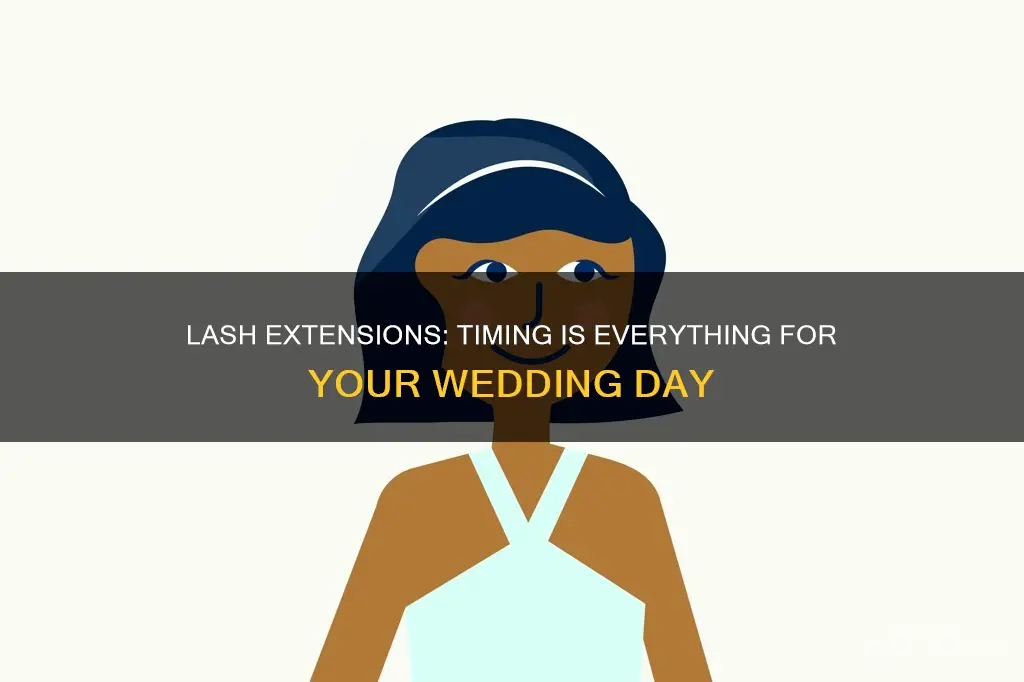 how long before my wedding should I get eyelash extensions