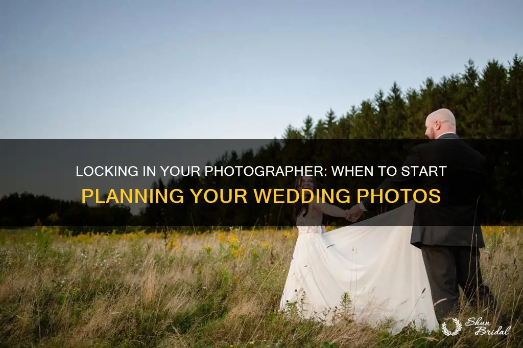 how long before the wedding do you book the photographer