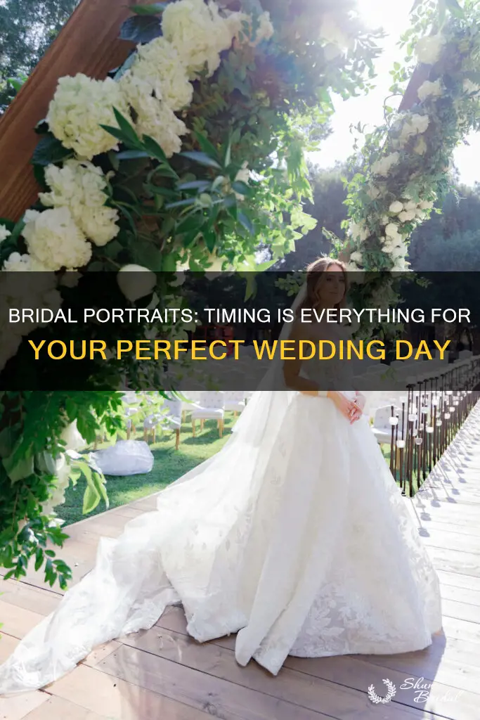 how long before the wedding do you do bridal portraits