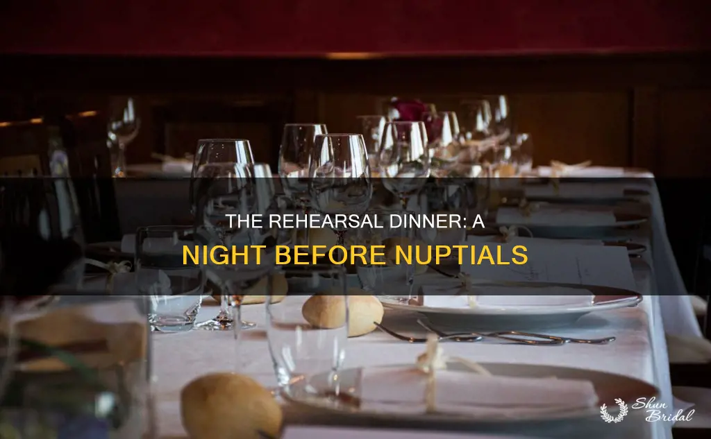 how long before the wedding is the rehearsal dinner