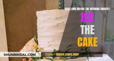 Icing the Wedding Cake: How Far in Advance?