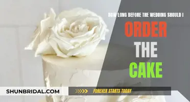 The Perfect Timeline for Ordering Your Wedding Cake