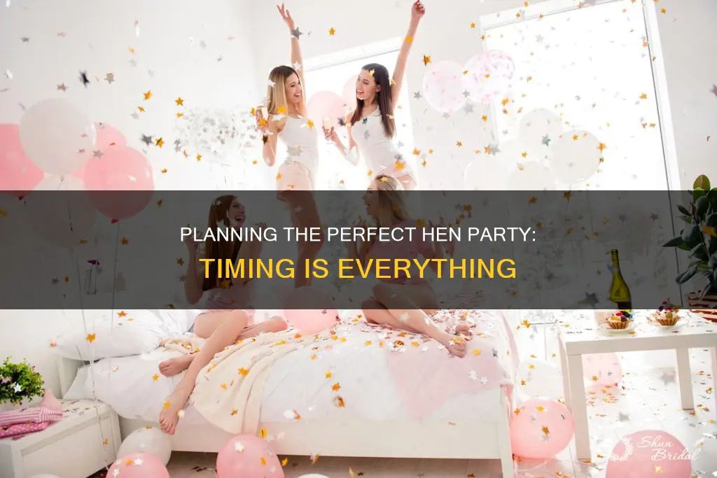 how long before the wedding should the hen party be