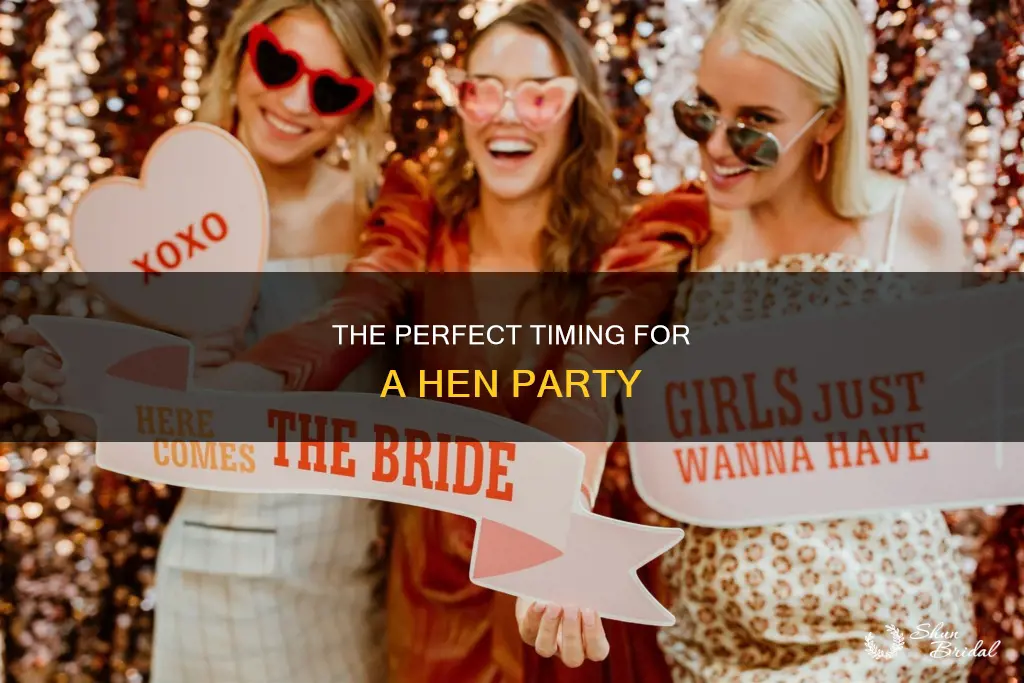 how long before the wedding should the hen party be