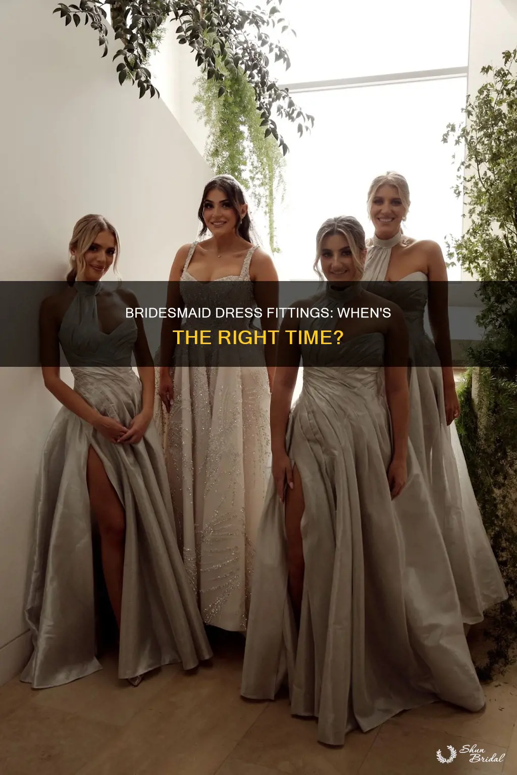 how long before wedding bridesmaid dresses fitting