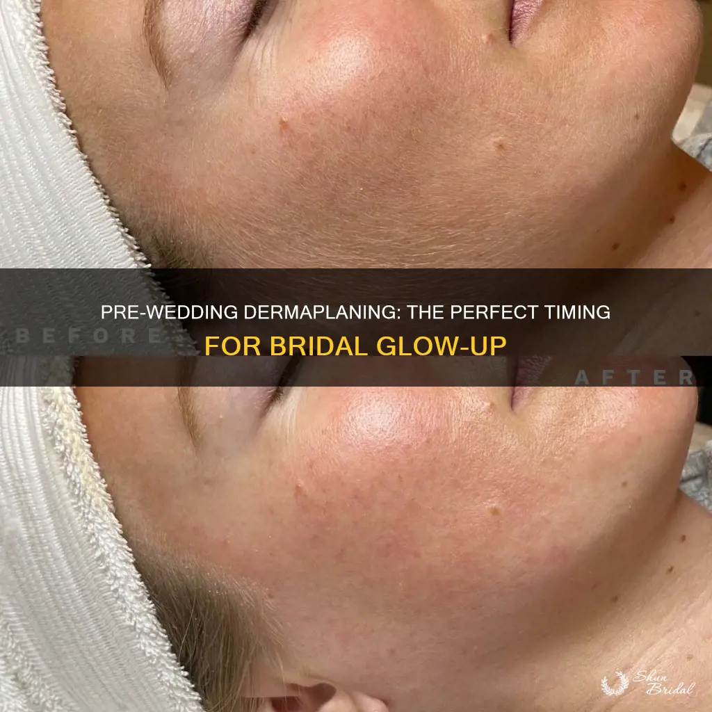how long before wedding day dermaplaning