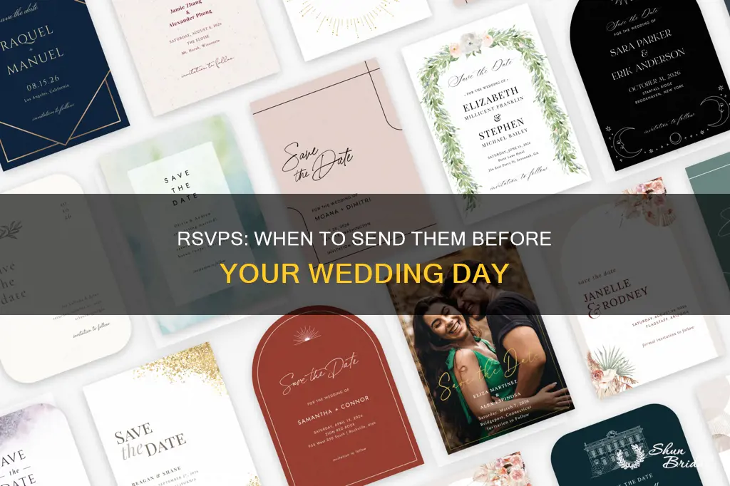 how long before wedding do you send out rsvps