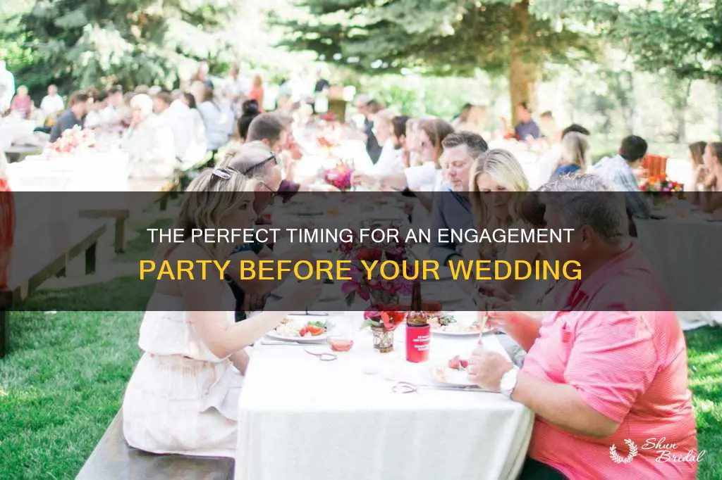 how long before wedding is engagement party