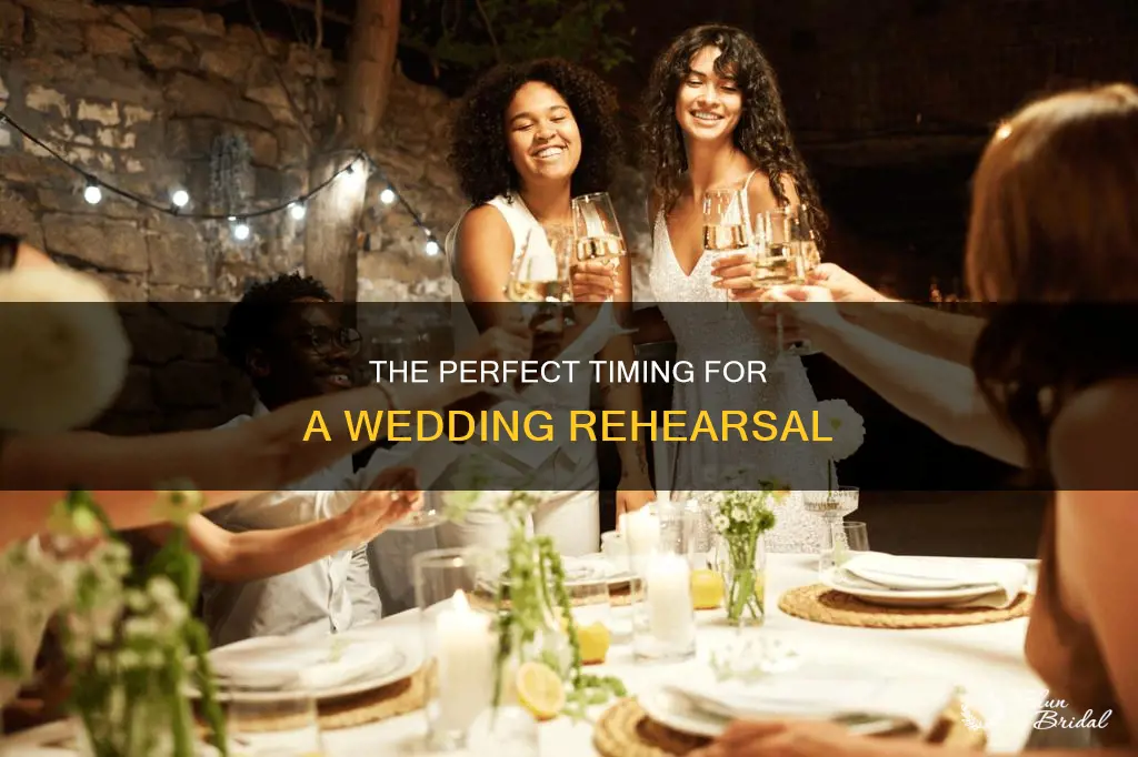 how long before wedding rehearsal