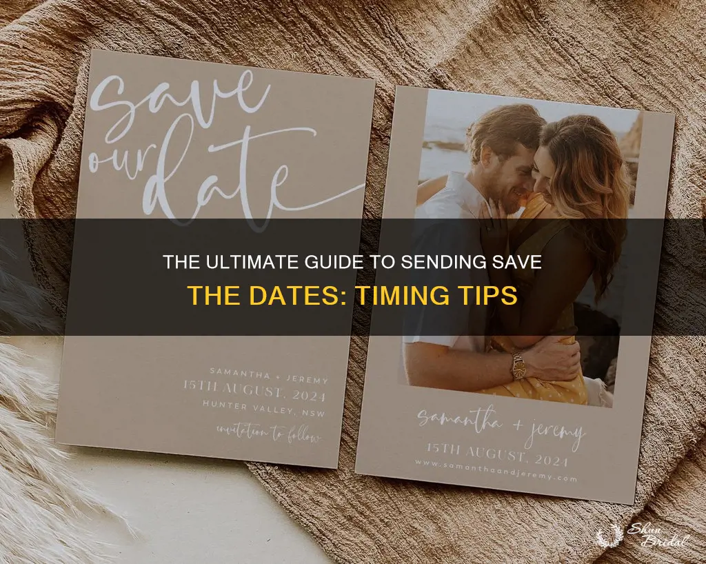 how long before wedding send save the dates