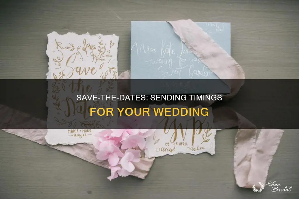 how long before wedding send save the dates