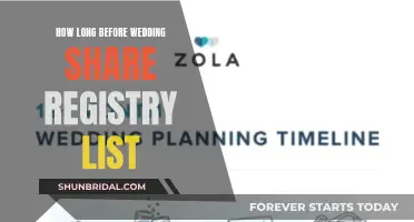 The Perfect Timing to Share Your Wedding Registry