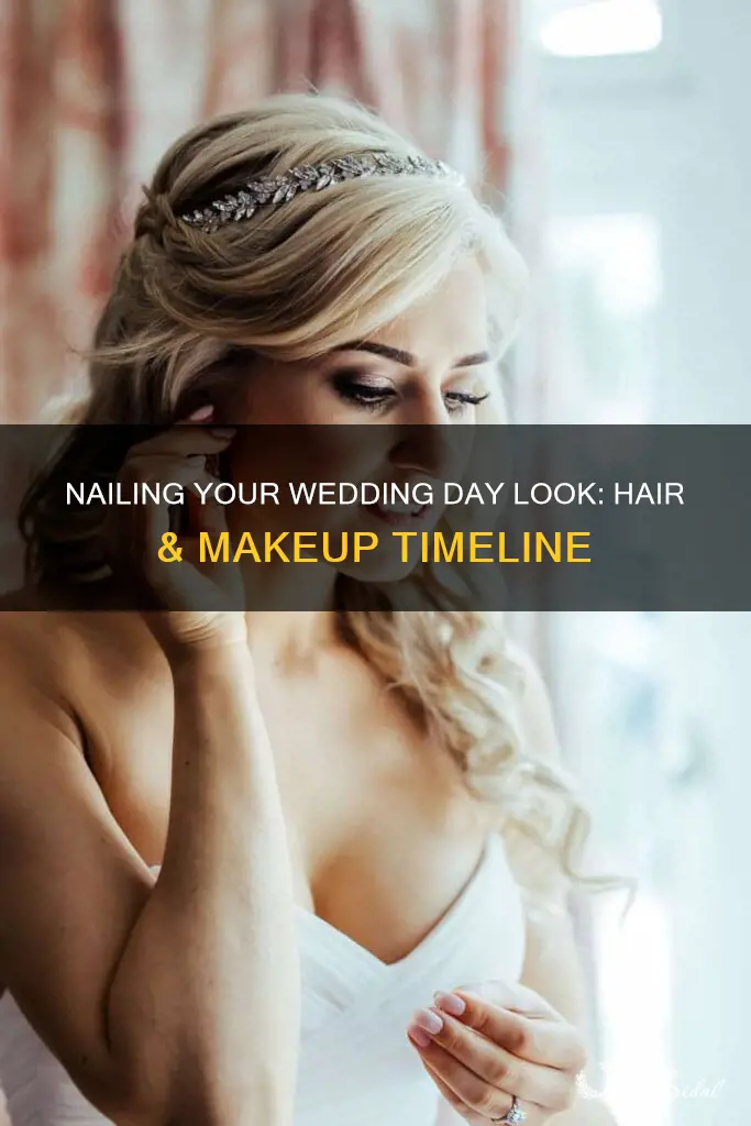 how long before wedding should hair and makeup be done