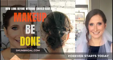 Makeup and Hair Timeline for the Big Wedding Day