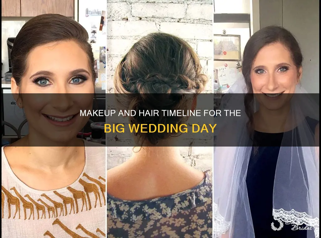 how long before wedding should hair and makeup be done