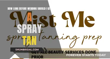 Spray Tans Before Your Wedding: Timing and Tips
