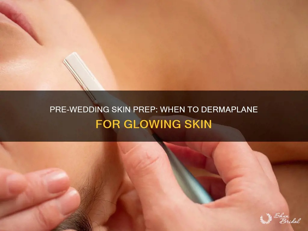 how long before wedding should you dermaplane