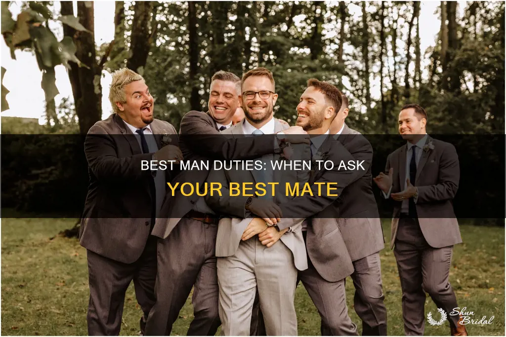 how long before wedding to ask best man