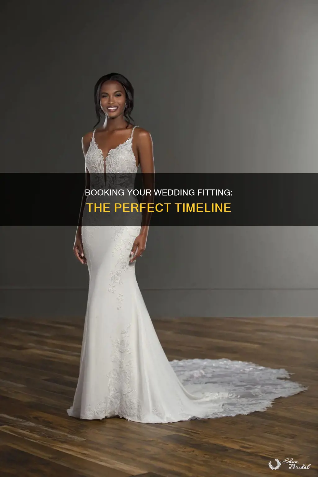 how long before wedding to book a fitting