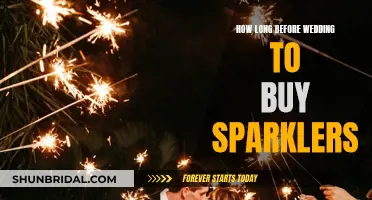 When to Buy Sparklers for Your Wedding Day