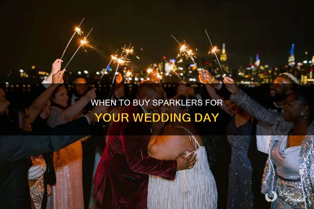 how long before wedding to buy sparklers