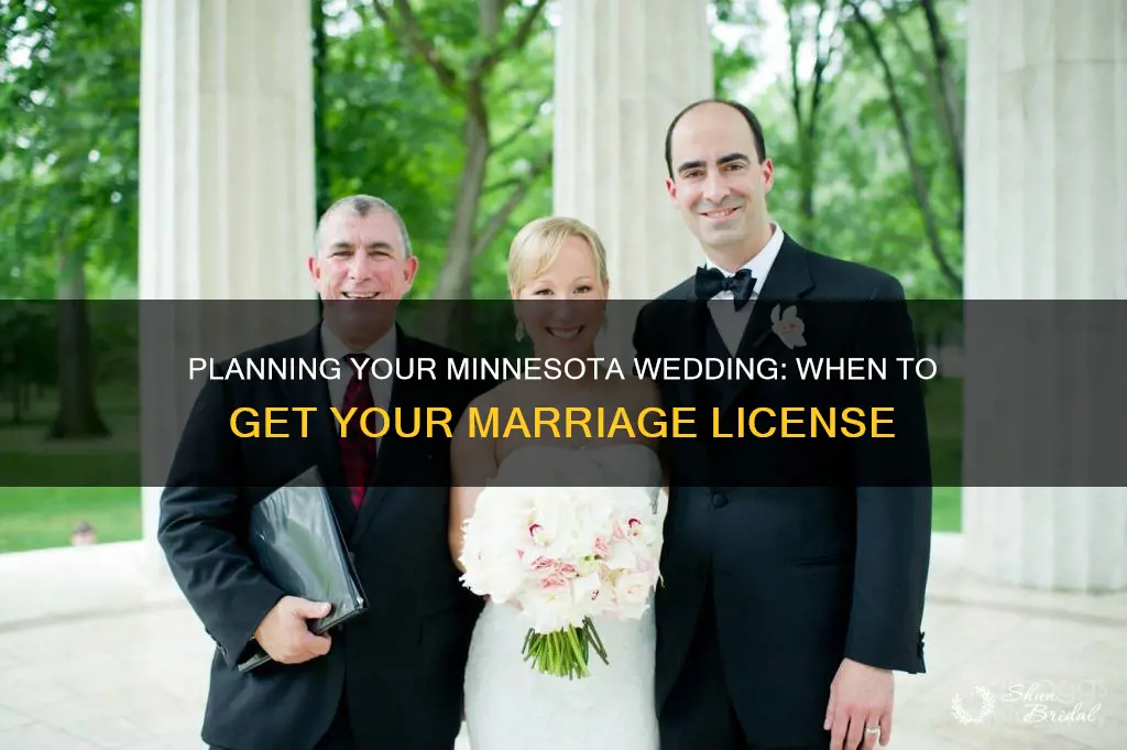 how long before wedding to get marriage license minnesota