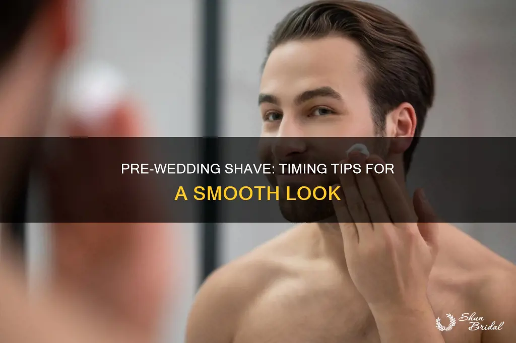 how long before wedding to shave