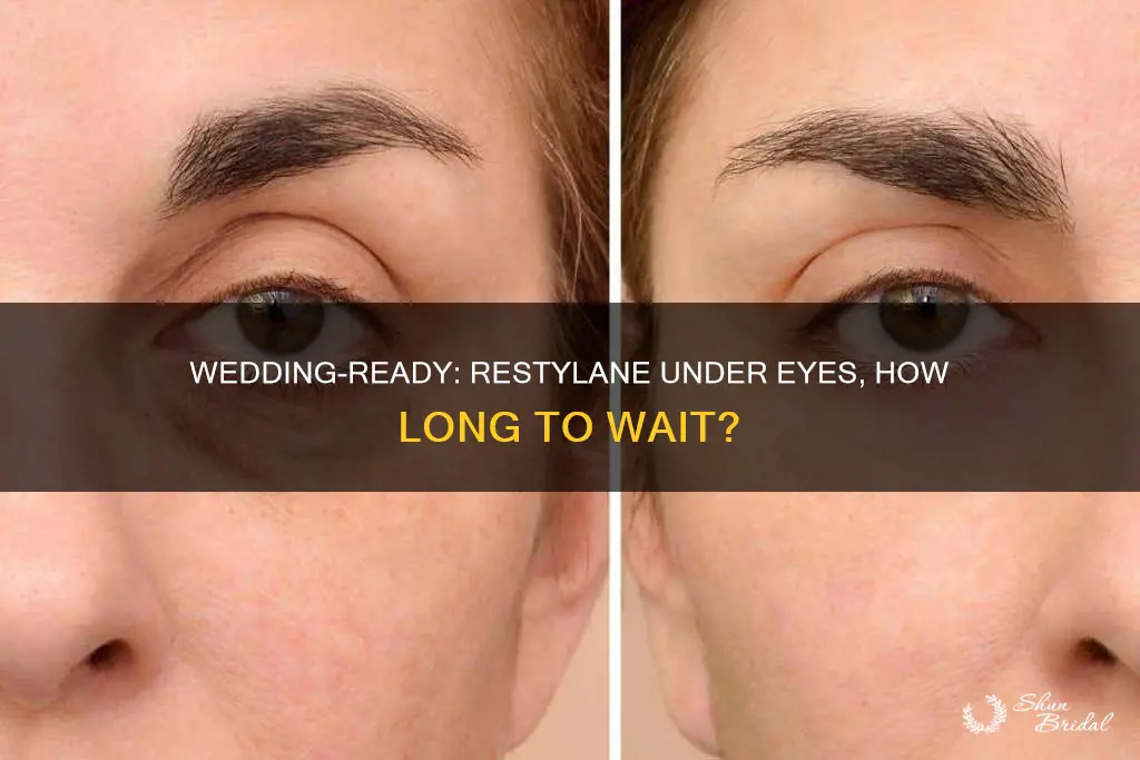 how long before wedding uding restylane undr eyes