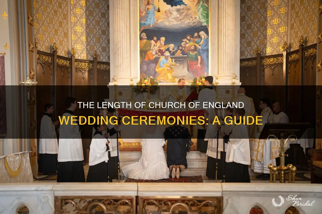 how long church of england wedding ceremony