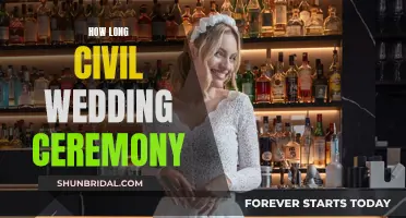 The Duration of Civil Wedding Ceremonies: A Comprehensive Guide