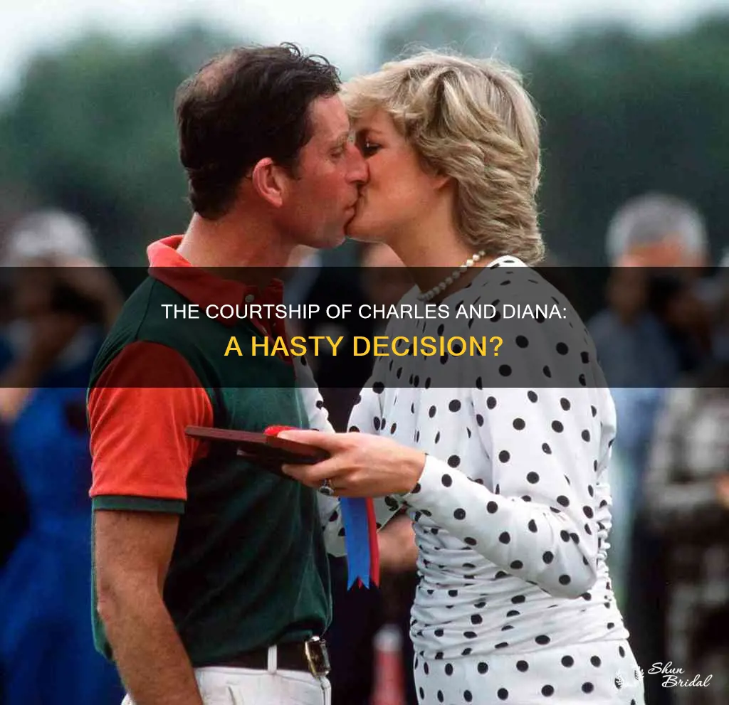 how long did charles and diana date before the wedding